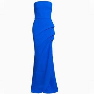 Strapless Royal Blue Chiara Boni Gown